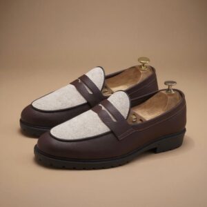 Chocolate White Chunky Shoe