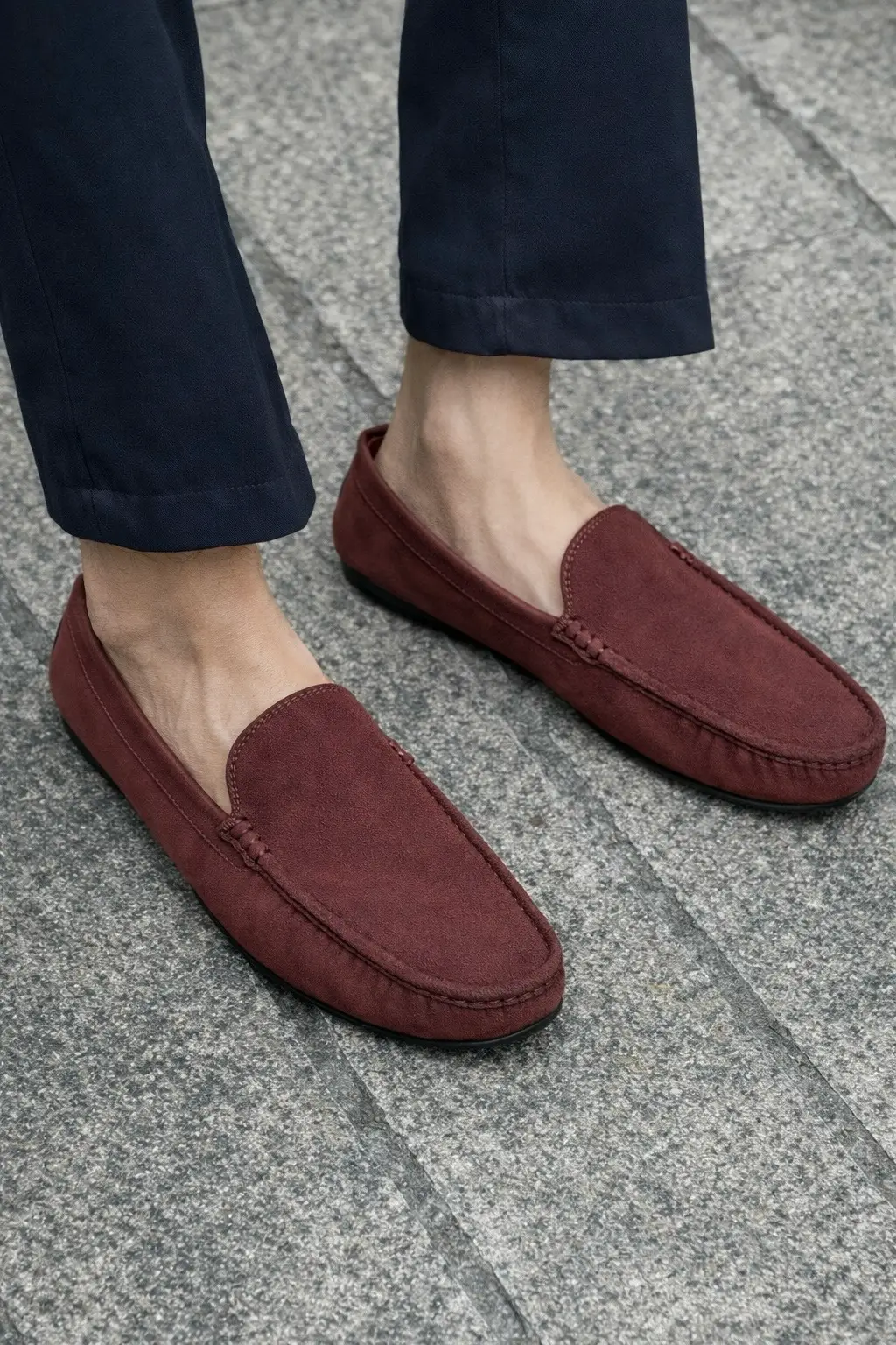 Chocolate Velvet Loafer - Image 2