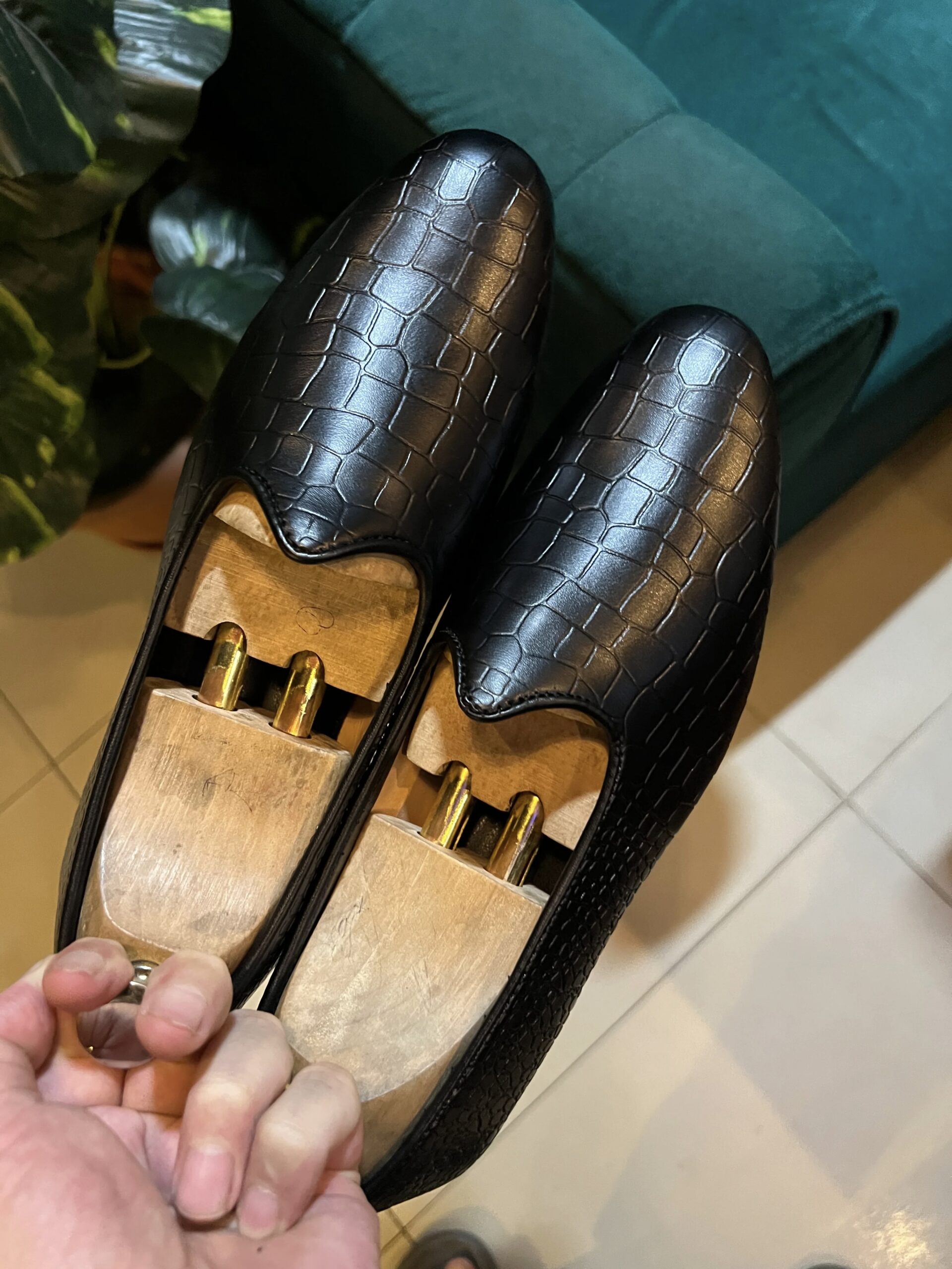 Crocodile Black Moojari Tassel - Image 6