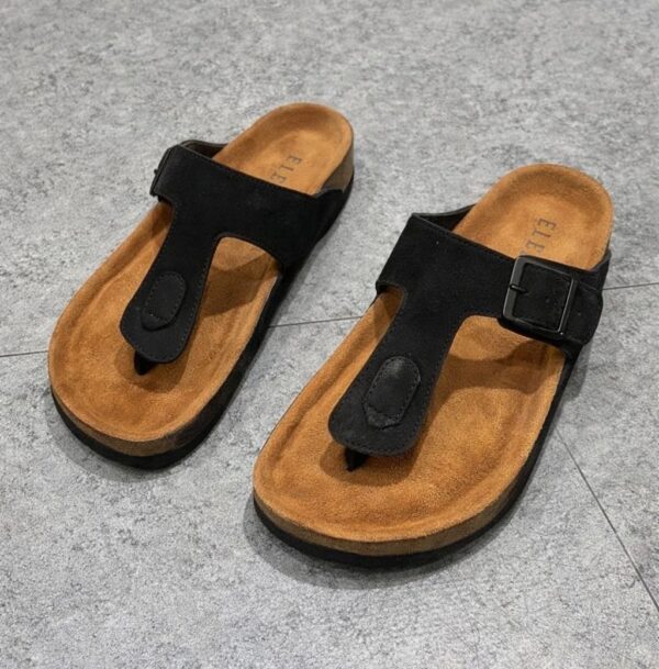 Black Master Fingee Sandal