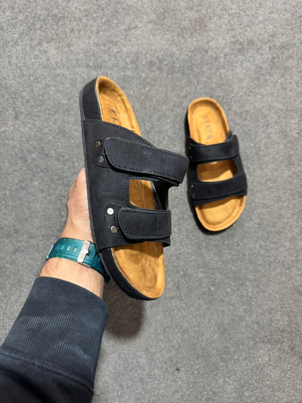 Black Master Two Belt Sandal - Image 3