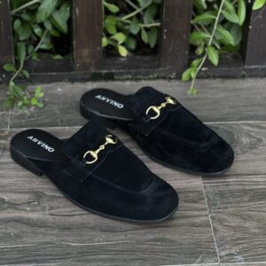 Black Suede Half Tassel