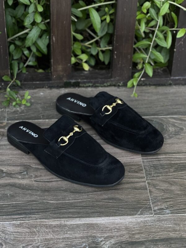 Black Suede Half Tassel